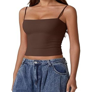 เสื้อกล้ามโยคะทรงเข้ารูปสำหรับผู้หญิงเสื้อกล้ามสำหรับเล่นกีฬานู้ดยืดหยุ่นสูงใหม่ - Product Image 3