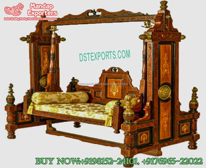 Balançoire en bois de teck artisanal de luxe pour la maison balançoire en bois de teck de qualité supérieure pour le salon finition noyer balançoire en bois pour la maison - Product Image 6