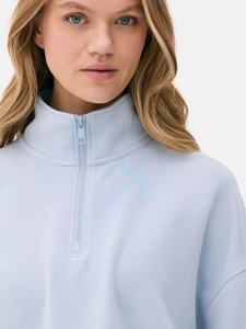 À la mode Demi Zip Pull Vêtements Mode Hoodies Demi Zip Hoodies pour Femmes Surdimensionné Plus La Taille Femmes Hoodies & Sweatshirts - Product Image 4