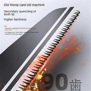 Sierra de mano compacta estilo japonés AIRAJ para bricolaje, hoja de acero SK5 para carpintería, poda de árboles, mango de goma antideslizante, resistente al óxido - Product Image 3