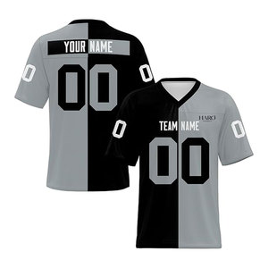 เสื้อฟุตบอลแบบกำหนดเอง เสื้ออเมริกันฟุตบอล ผ้าตาข่ายสองสี เสื้อทีมเยาวชนและผู้ใหญ่ ผู้ผลิต OEM - Product Image 1