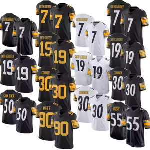 Maillot de football américain pour homme, équipe de Pittsburgh Steelers 2025, nouveau, imprimé, polyester, manches courtes, pour adultes - Product Image 1