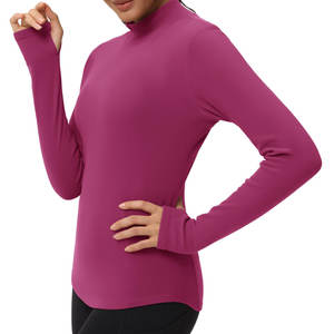 Haut de sport léger à manches longues pour femme, taille adulte, confortable, pour le sport et les activités de plein air, sous-vêtement de base pour l'équitation - Product Image 3