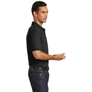 Polos personalizados al por mayor de fábrica OEM profesional, Polo de piqué de algodón transpirable con logotipo bordado personalizado - Product Image 2