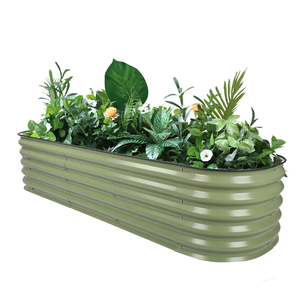 High Quality Large Outdoor Galvanized Steel Raised <b>Garden</b> Bed Powder Coated Modern Planter Box Plant <b>Liner</b> for Home Decoration - Product Image 2
