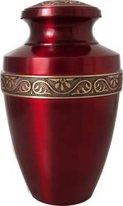 Pink Color Modern Handmade Metal Cremation <b>Urn</b> for Adult Human Ashes Funeral Supplies Antique CO - Product Image 3