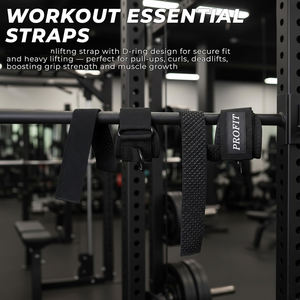 Correas de Levantamiento de Pesas Resistentes de 7 mm de Grosor, con Anillo en D, Agarre Antideslizante, Acolchado de Neopreno, Soporte para Muñeca, Cierre de Gancho y Bucle - Product Image 6