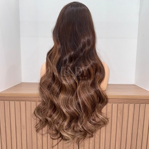 Peluca de Cabello Humano Vietnamita 100% Natural de Alta Calidad, Peluca con Frente de Encaje, Cabello Ondulado - Product Image 6