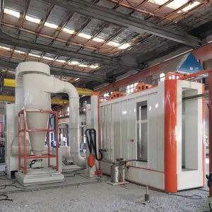 Linha semi automática do revestimento do pó com cabine rápida do revestimento do pó da mudança de cor e equipamento curando-se do forno para o painel do armário - Product Image 1