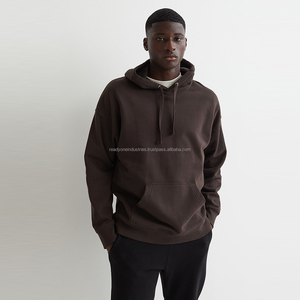 Jersey de algodón de 380GSM de alta calidad para hombre, Sudadera con capucha de rizo francés de gran tamaño personalizada, impresión Digital bordada para - Product Image 1