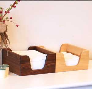 Dispensador de servilletas de madera TeakTone Premium para hogar y cafetería - Product Image 2