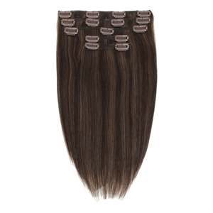 ต่อผมแบบคลิปอินของบราซิลเลี่ยน เรมี 22-30 นิ้ว สีน้ำตาลช็อกโกแลตผสม 1B/99J - Product Image 3