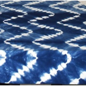 ผ้าคลุมโต๊ะผ้าชิโบริสีครามผ้าฝ้ายสีฟ้าย้อมย้อมผ้าคลุมโต๊ะทำมือสวยงาม - Product Image 2