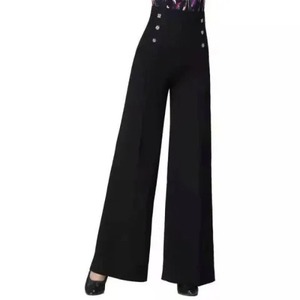 High Waisted <b>Summer</b> Dance <b>Pants</b> for <b>Women</b> Fleece Fabric Breathable & Elastic Waist Straight Leg Slimming & Versatile - Product Image 3