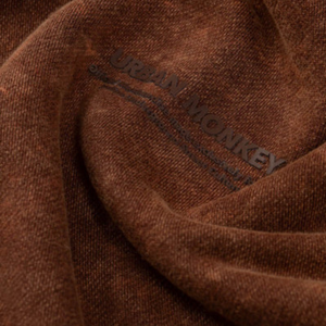 เสื้อยืดผู้ชายสีน้ำตาลเข้มทรงหลวมผ้าฝ้าย 100% สไตล์วินเทจลำลองสตรีทแวร์เนื้อผ้านุ่มระบายอากาศได้ดีเหมาะสำหรับใส่ในชีวิตประจำวันในเมือง - Product Image 6