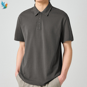 Cómoda camiseta Polo de secado rápido para hombre, algodón y poliéster con lona transpirable de secado rápido para uso diario - Product Image 1