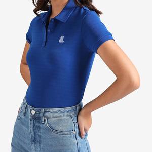 Street Wear Women Breathable Quick Dry Eco Friendly Short Sleeve Placket Casual for <b>Shirt</b> - Product Image 2