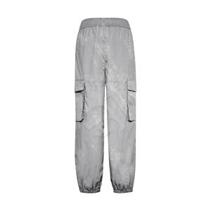 Pantalon cargo taille haute personnalisé OEM pour hommes 100% coton léger coupe ample multi-poches taille élastique plat décontracté Streetwear - Product Image 2
