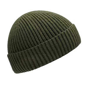 หมวกแฟชั่นอบอุ่นสำหรับผู้ชายในฤดูหนาวหมวกบีนนี่ผ้าอะคริลิค Gorras ปรับแต่งโลโก้ได้ตามต้องการ - Product Image 3