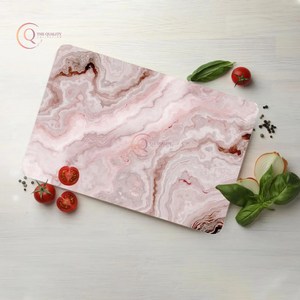 เขียงสีขาวและสีชมพูดีไซน์ใหม่สำหรับใช้ในครัวเขียงทำด้วยมืออุปกรณ์บนโต๊ะอาหารบล็อกขายเนื้อสำหรับบ้านและโรงแรม - Product Image 3