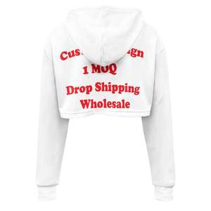 Veste d'hiver en molleton de coton pour homme tendance, haut court, tricoté en molleton épais, broderie, cordon de serrage, longueur courte, à capuche, décontracté - Product Image 5