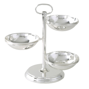 Piatti piatti piatti in ottone placcato argento di lusso a strati di lusso con finitura lucida Design moderno di lusso realizzato in Italia per il matrimonio - Product Image 1