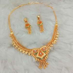 Kalyani <b>Fine</b> <b>Jewelry</b> <b>Set</b> 1108138 Elegant Brass Forming Necklace - Product Image 1