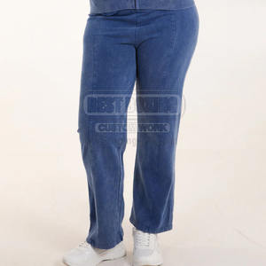 2025 100% coton Tech polaire femmes lavage à l'acide survêtements coton plaine deux pièces lavage à l'acide survêtements pour dames - Product Image 4