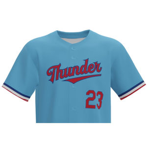 Conjunto de Camiseta de Béisbol Personalizada con Logotipo de Equipo, Sublimada, para Hombre, 100% Poliéster, Secado Rápido, Transpirable, 300 Gramos de Peso de Tela - Product Image 3