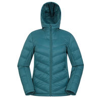Veste d'hiver matelassée coupe-vent en polyester/coton à motif géométrique, col montant, logo, chaude