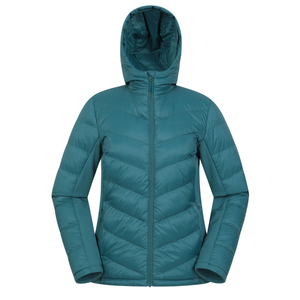 <b>Padded</b> Softshell Plain Dyed Varsity Winter Jacket with Stand Collar and Logo Warm Lightweight Windproof Outdoor Wear for Women - Product Image 1