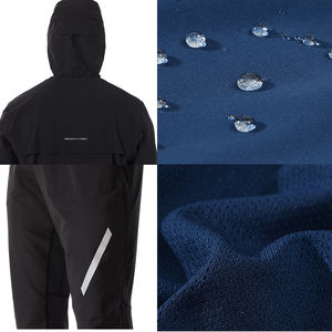 Conjunto de Chándal Impermeable y Cortavientos Personalizado con Capucha para Invierno, Casual, Sólido, para Exteriores, Tallas Grandes, Transpirable y Reversible - Product Image 5