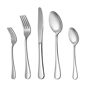 Juego de Cubiertos de Acero Inoxidable Grabado Hecho en India, Cubertería Italiana Clásica en Plata y Oro, Suministros de Cocina Reutilizables para Bodas - Product Image 4