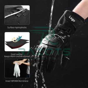 Best Selling High Quality 100% Leather Racing Motorcycle Gloves with Antislip Protection for Cycling - Product Image 2