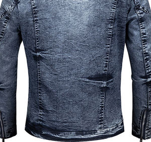 2025 Venta al por mayor Recién llegado Mejor precio Calidad duradera LOGOTIPO propio Buen material Chaqueta de mezclilla personalizada para hombres OEM - Product Image 3
