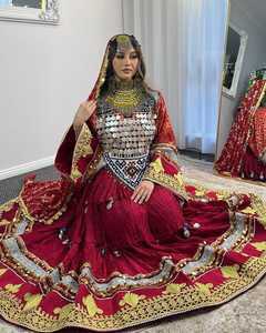 ชุดเดรสอัฟกันคุชีคุณภาพสูงขายส่ง เสื้อผ้าพื้นเมืองสวมใส่สบาย ตกแต่งด้วยลูกไม้สวยงาม ชุดอัฟกานิสำหรับผู้ใหญ่ - Product Image 5