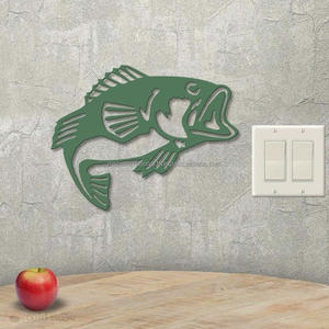 Broderie de Zari en forme de poisson antique et ornement de Noël brillant unique perlé pour l'article de décoration de la maison - Product Image 2