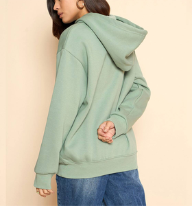 Winter Streetwear <b>Long</b> <b>Sleeve</b> Plain Pullover Hoodie Ladies Hooded <b>Top</b> Casual Hoody <b>Thermal</b> Customized High Quality Women's 100% - Product Image 3