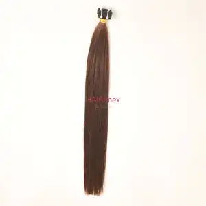 Vietnam High Quality Chocolate Brown Tape In Hair Extensions raw vietnamese hair from HAIRimex brand
