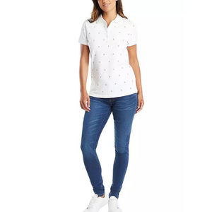 Diseño personalizado de mujer de alta calidad para Polos Patrón sólido Estilo casual con logotipo personalizado El mejor material Precio barato - Product Image 1