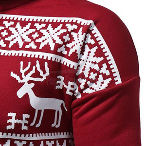 Vente en gros de services OEM Sweats à capuche de Noël au meilleur design Sweats à capuche de Noël légers et de couleur unie - Product Image 4