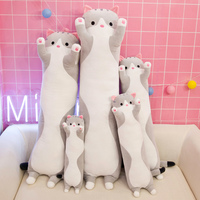 Jouets en peluche de grande taille pour chat mignon coussin de canapé en peluche décoration de la maison