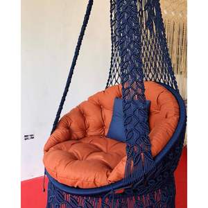 Hermosa Hamaca de Macramé de Color para Interiores y Exteriores, Columpio Colgante Tejido para el Hogar, Patio y Muebles - Product Image 2