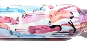 Botella de agua de cobre al por mayor con diseño martillado impreso beneficios Ayurveda para vasos de gimnasio agua hirviendo aplicable - Product Image 3