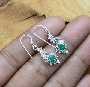 925 plata esterlina sólida Spinner cornalina piedra preciosa hecha a mano niñas accesorios pendientes mujeres pendientes colgantes joyería de plata - Product Image 2