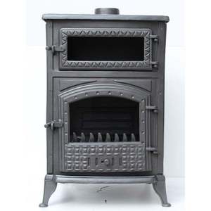 เตาเหล็กหล่อแบบตั้งพื้น รุ่น DORELLO SOBA MF008 สีดำด้าน สำหรับให้ความร้อนด้วยฟืนหรือถ่าน - Product Image 3