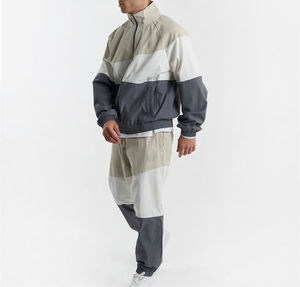 Conjunto Deportivo de Dos Piezas para Hombre, Estilo Urbano, 100% Algodón Grueso, Antibacteriano, Ecológico, para Gimnasio y Entrenamiento - Product Image 1