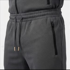 Conjunto Deportivo para Hombre, Chaqueta con Capucha y Cremallera Completa de Felpa Técnica de Poliéster, Pantalones Deportivos de Dos Piezas, Conjunto para Correr, Cómodo, Ligero, Color Personalizado - Product Image 5