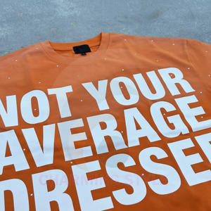 เสื้อยืดโอเวอร์ไซส์พิมพ์ลายตามสั่ง คอซักล่วงหน้า ผ้าฝ้าย 100% เป็นมิตรกับสิ่งแวดล้อม ระบายอากาศได้ดี ผ้า 220 กรัม แขนสั้น สไตล์ฮิปฮอป - Product Image 4