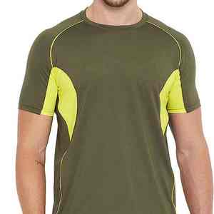 Custom Polyester/Cotton <b>Men's</b> Sport <b>T</b>-<b>Shirts</b> Quick Dry Breathable Canvas Fabric <b>for</b> Running Gym Tennis Made in Pakistan - Product Image 6
